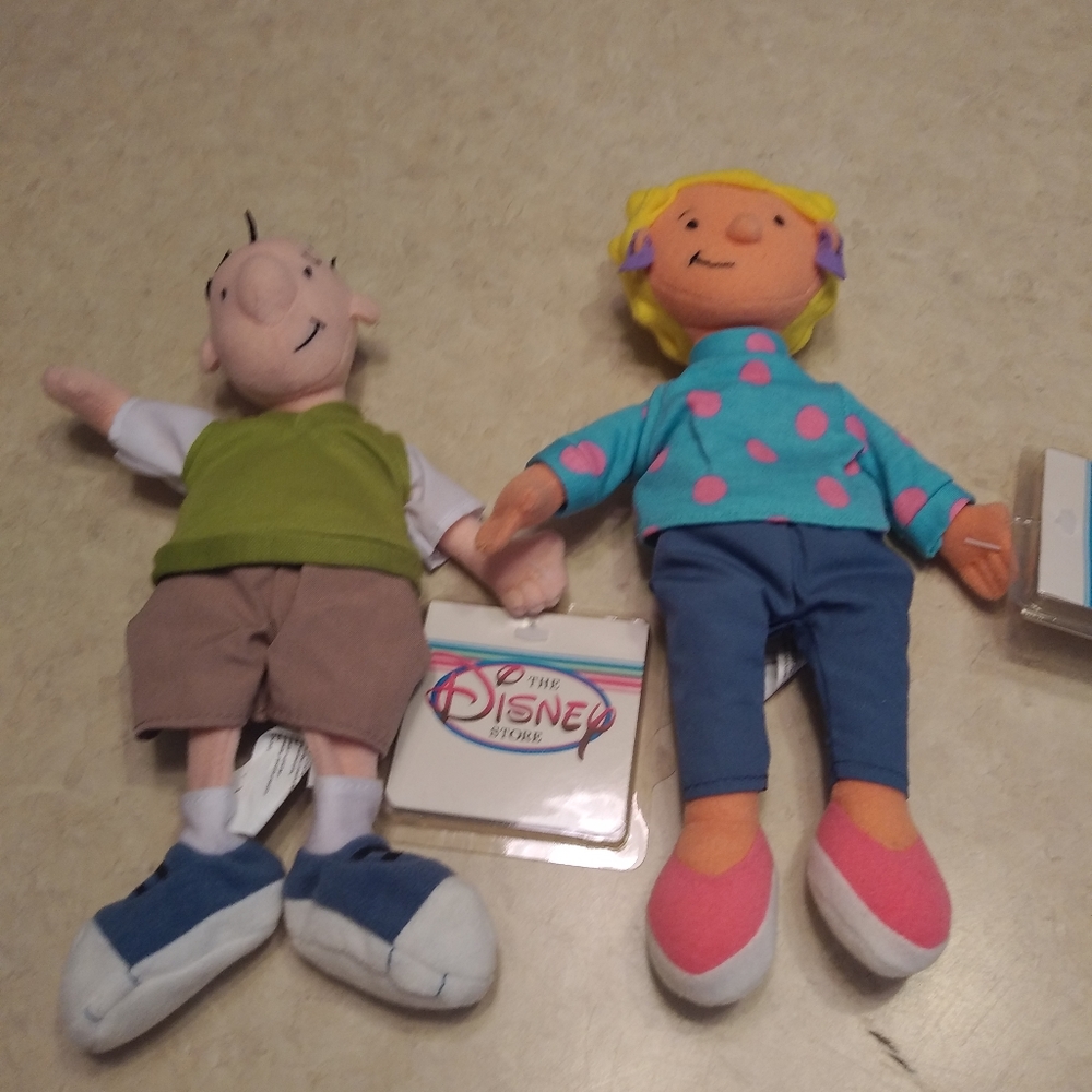 Disney Bean Bag characters from "Doug" NWT